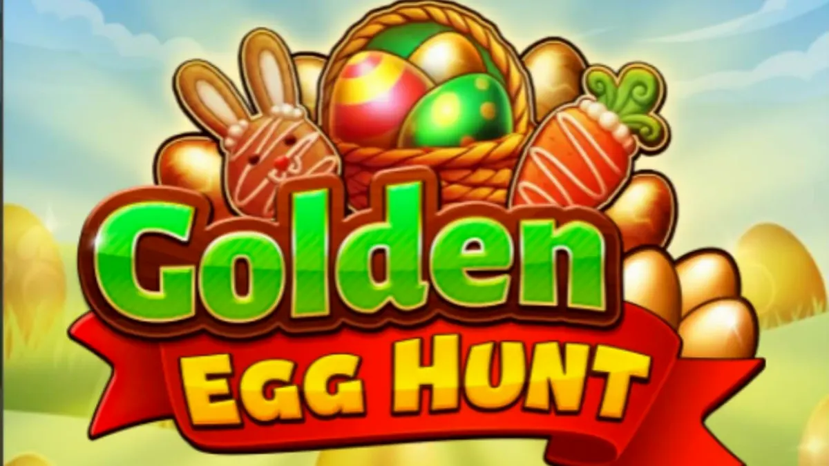 Tampilan visual slot Golden Egg Hunt dengan tema padang rumput musim semi yang penuh misteri.
